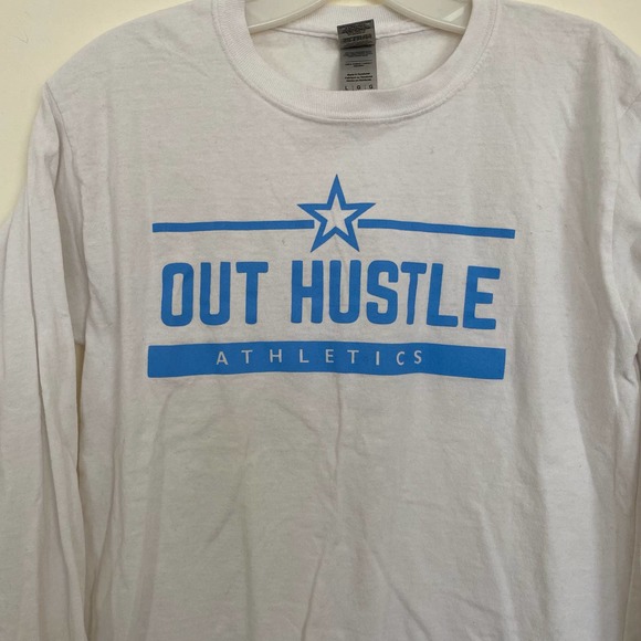 Out Hustle Athletics Cotton Long Sleeve Unisex Tee Shirt NEW - Picture 3 of 4